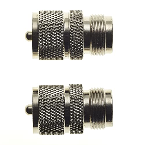Keple N-Type Socket To UHF Plug - Male PL259 Female RF Coax Adapter Coaxial Connector Adapter Type - Pack Of 2 - Image 4