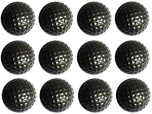 Practice Golf Balls, Foam, Soft for Indoor or Outdoor Training,12 Count Black