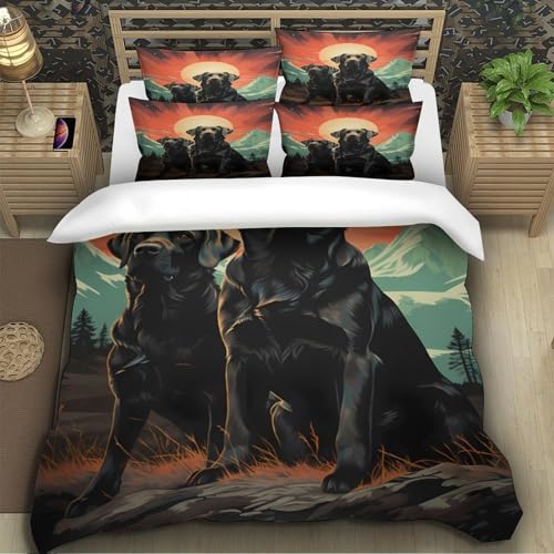 Housse de couette chat noir pour une ambiance de jardin magique
