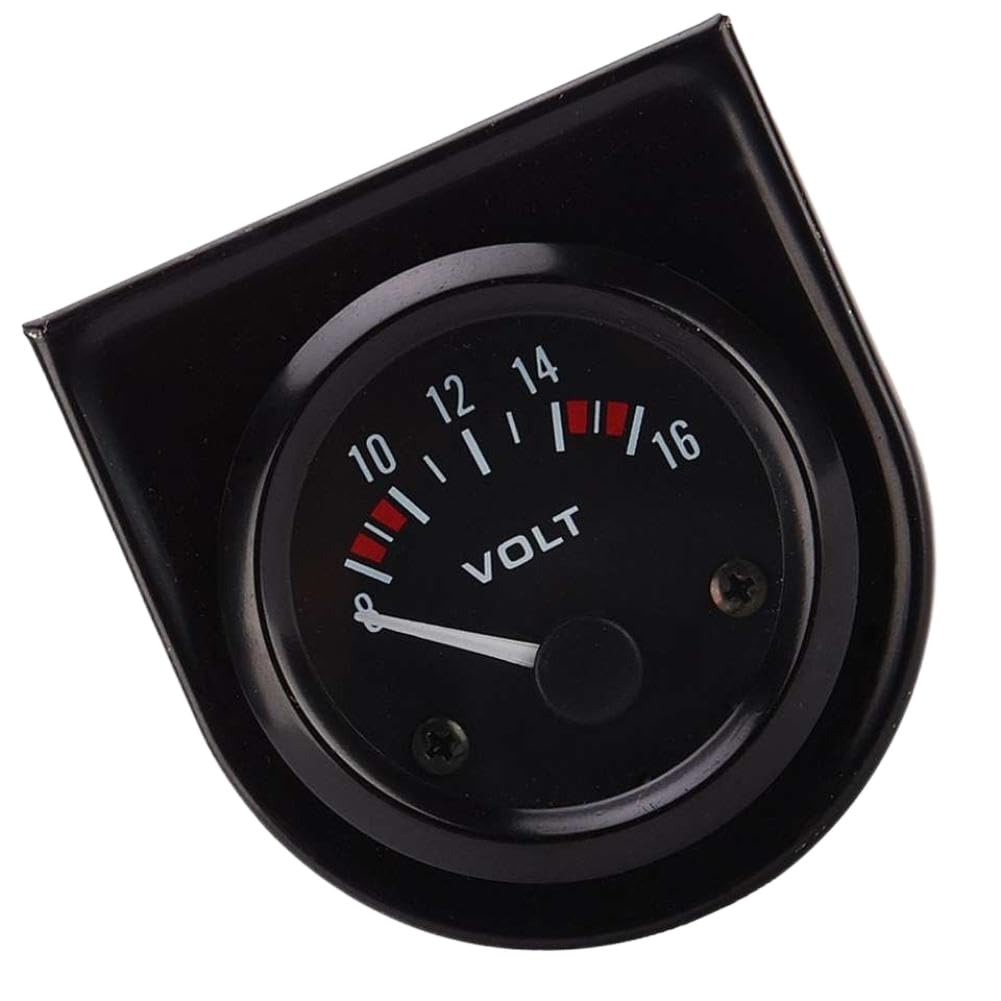 Vehicle Voltage Tester 12V Car Volt Meter Digital Display Automotive Voltmeter Gauge with Orange Light for Dashboard