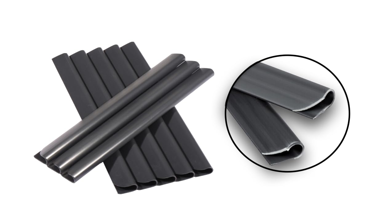 40 Pièces Clôture De Protection En PVC Fixation Bandes PVC Rails