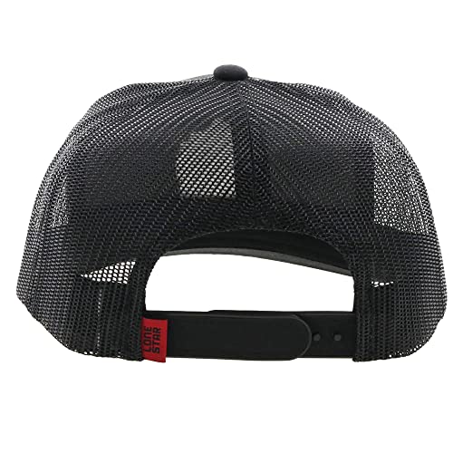 Image of HOOEY Lone Star Beer Patch Trucker Hat for Men, Adjustable Snapback Mesh Baseball Cap, 5-Panel Western Work Hat