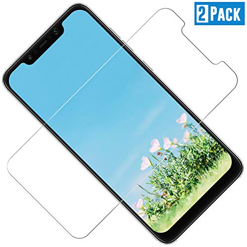 TOCYORIC Verre Trempé pour Xiaomi Pocophone F1, Protection D'écran F1, Film Protecteur Pocophone F1, 9H Dureté, Anti Rayures, Installation Facile, sans Bulles[2 Pièces]