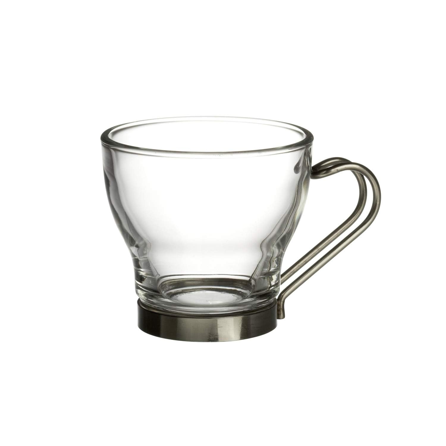 Amazon.com | Bormioli Rocco Verdi Espresso Cup With Stainless Steel Handle,  Set of 4, Gift Boxed, 3.5 ounces: Coffee Cups: Espresso Cups