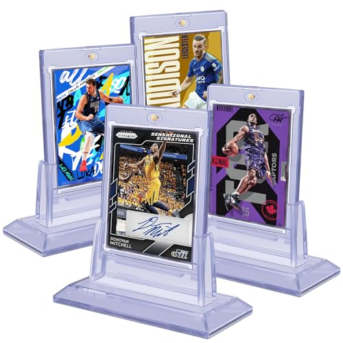 4PCS Magnetic Card Holders with Acrylic Stands