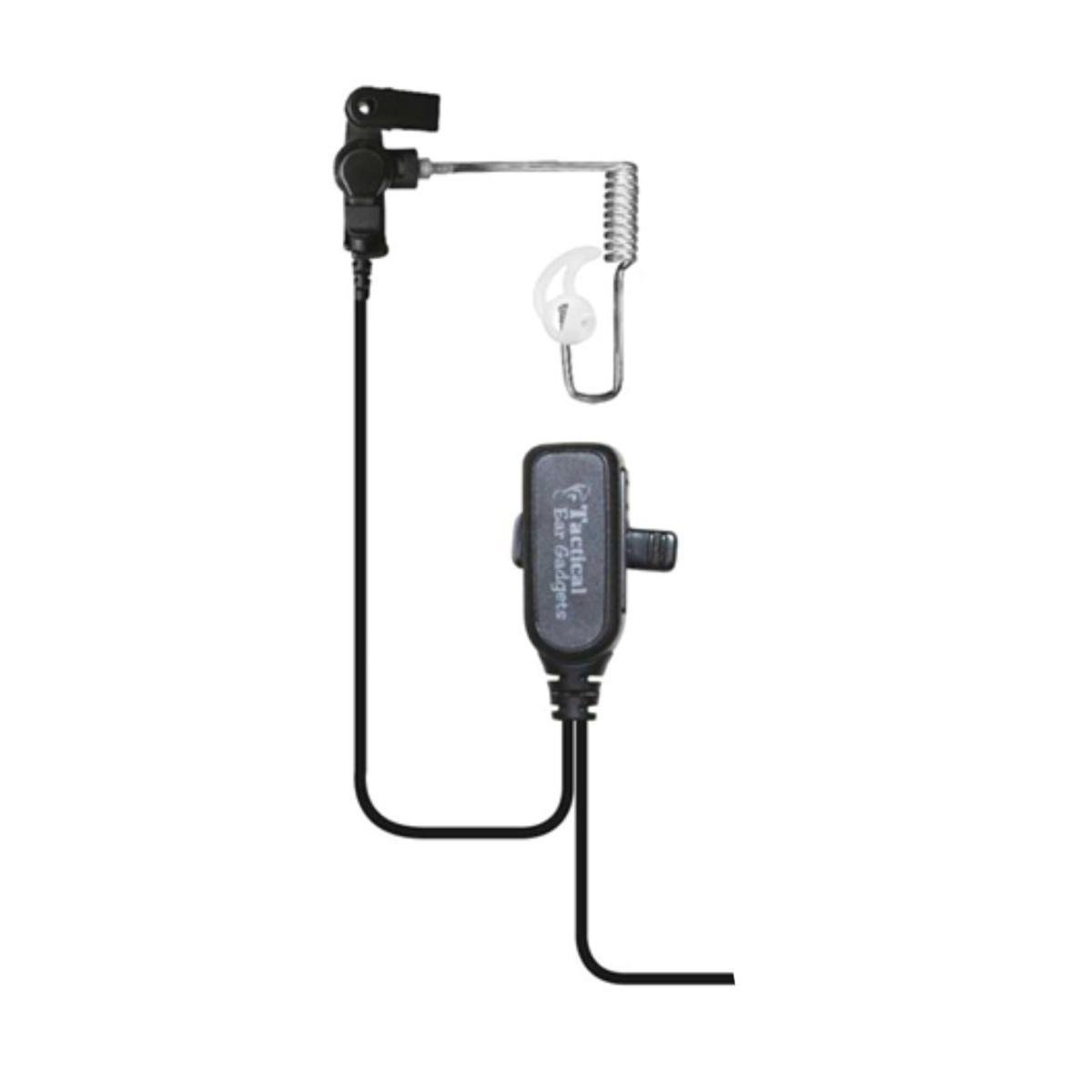 black tactical police lapel headset mic for motorola