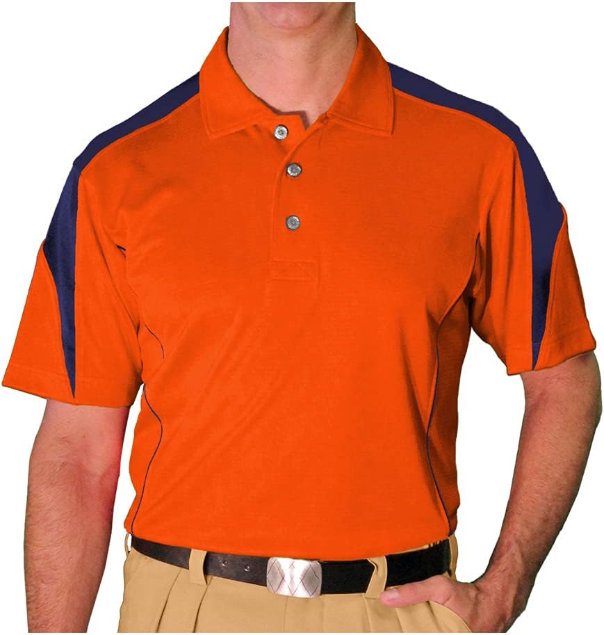 Mens Golf Polo Shirt - Cool Plus Dual-Color - Caddie