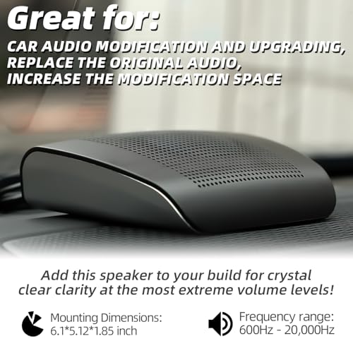 Image of Universal Car Center Channel Speaker - High Performance Surround Sound System, Surface Mount Mid-Dash Audio for All Vehicles, Easy No-Cut Installation, Sleek Design (Fits Trucks /SUVs /Sedans)