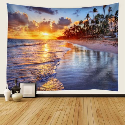 Tenture moderne décoration de chambre grand format coucher de soleil - 2