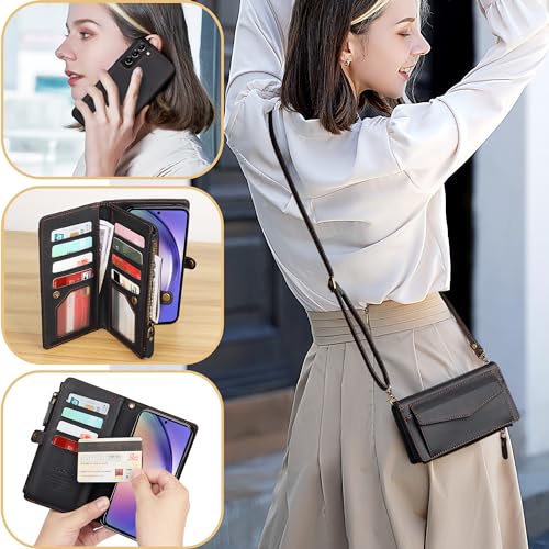 Image of for Samsung Galaxy S26 Wallet Case with RFID Blocking Wallet,Black