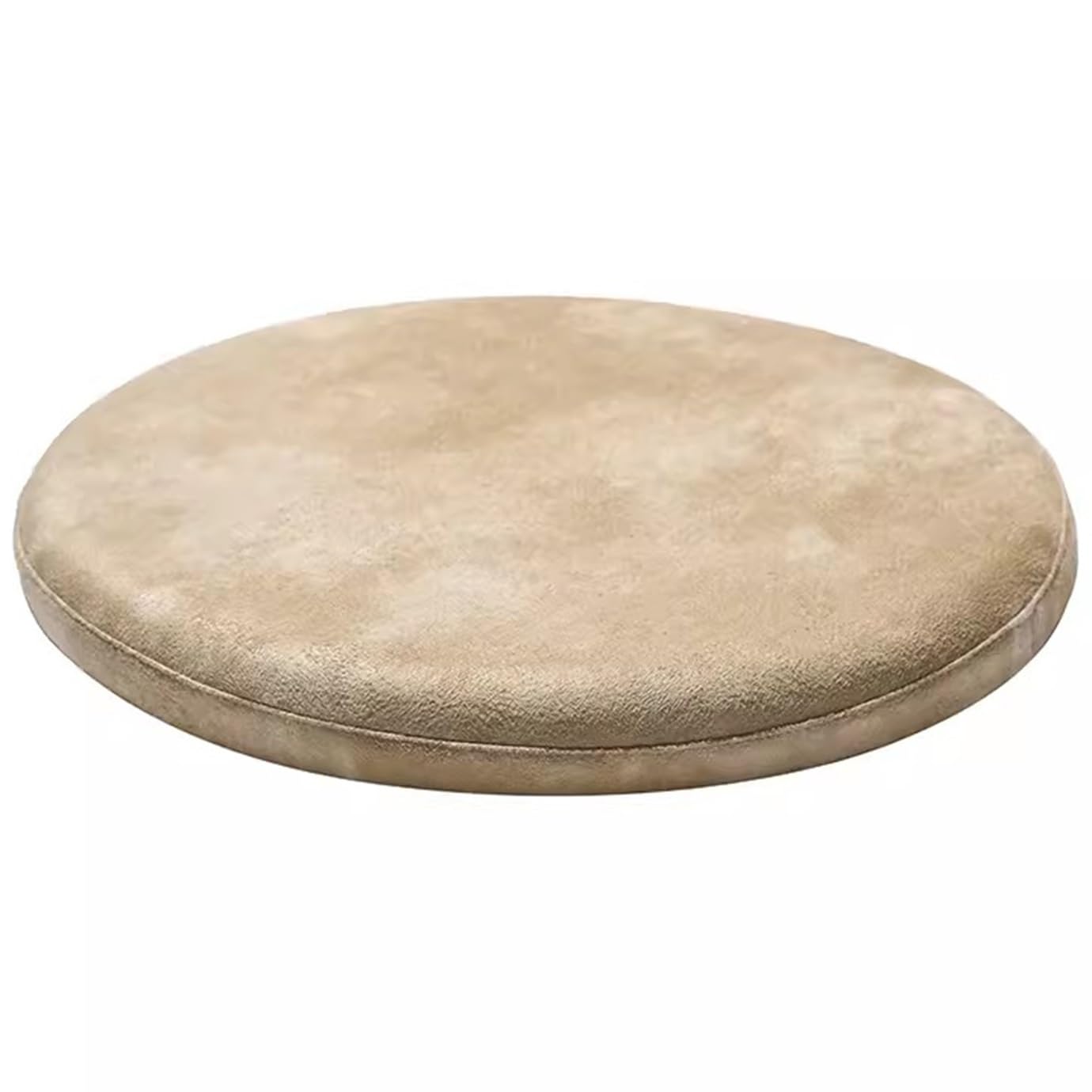 MOODMUSE Round Chair Cushion,Leather Seat Pad For Round Chairs,12/14/16/18 Inch Round Seat Cushions,4.5cm Thick Memory Foam Chair Cushion,Waterproof And Removable Cover(Cream gold,30cm/12in)