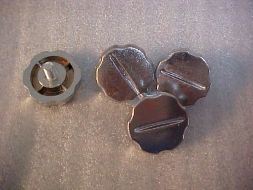Knob de montagem cromado WORKMAN 5 mm para rádio CB e rádio amador – Conjunto com 5 unidades