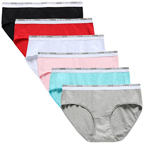 KAYIZU Women's Underwear Super Soft Cotton Hipster Panty Assorted (6-Pack) 7