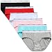KAYIZU Women's Underwear Super Soft Cotton Hipster Panty Assorted (6-Pack) 6