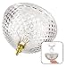 Evelots Ceiling Clip-on Light Bulb Shade-Lamp-Dome-Antique-Diamond Cut-Acrylic