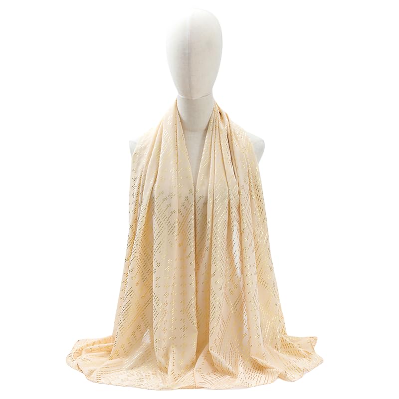 Women's fashion scarf Faux Assuit foil printed headscarf cape retro style - Main Image