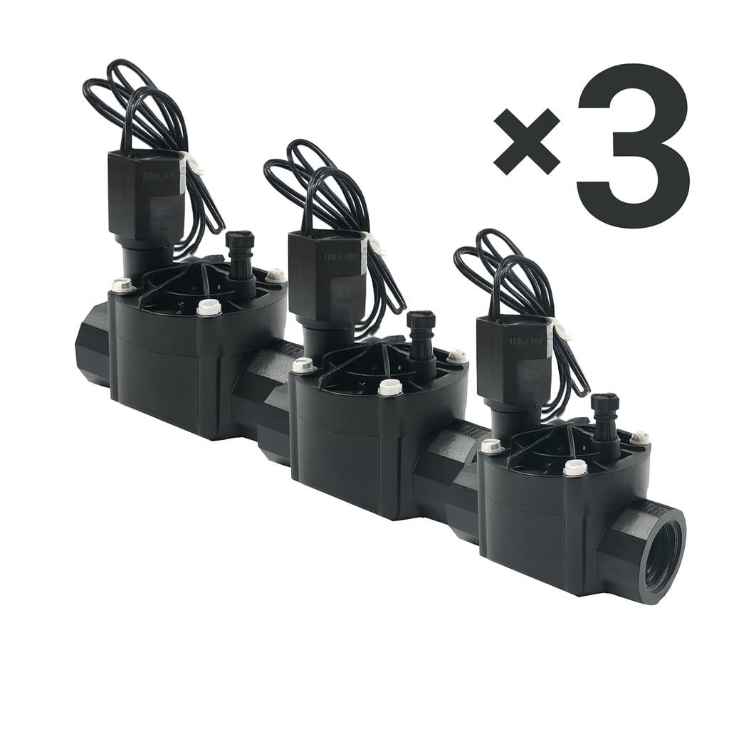 Confezione 3 × Valvola di irrigazione Rain Bird 100-HV BSP 1″ (24 V AC) – Valvole solenoidi ad alte prestazioni per irrigazione residenziale