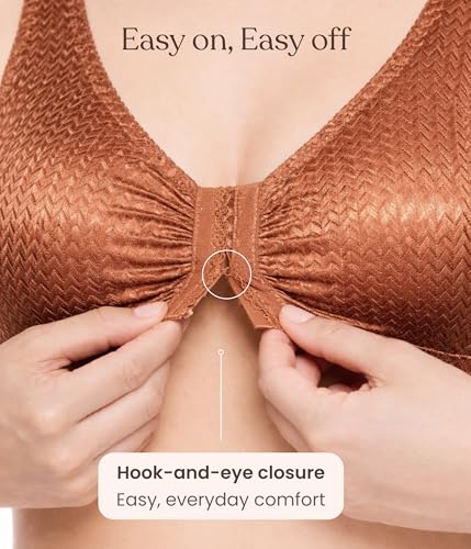 Image of Carole Martin Full-Freedom Comfort Front Closure Bra for Women, Wireless