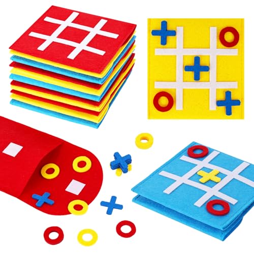 LovesTown 30PCS Tic Tac Toe Board Game, Mini Strategic Board Game for Kids Family Classic...