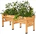 Produktbild VegTrug Pflanztrog aus Holz, 1,80 m breit - mittlere Ausführung