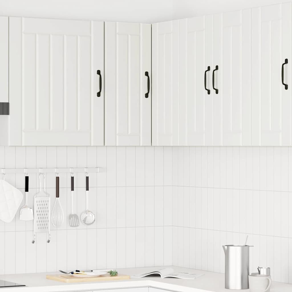 vidaXL Küchen-Eckhängeschrank Kalmar Weiß - Holzwerkstoff Wandmount