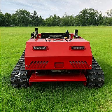 All Terrain Crawler Mower, Remote Control Ditch Mower, Bank Slope Cutter - Articulating or Floating Deck Design for Uneven Ground Contours