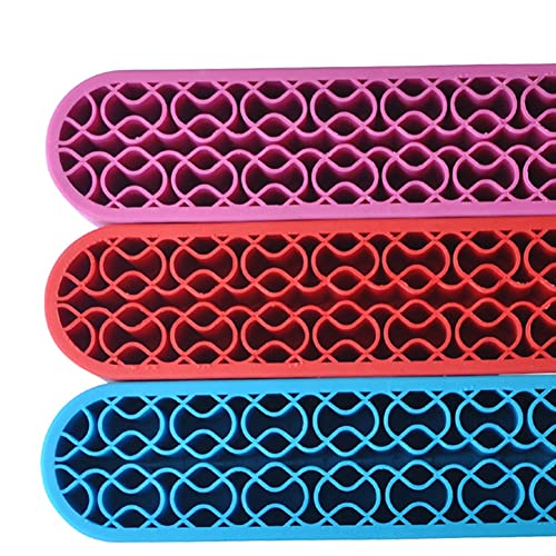 Image of AKOAK 1 Pack Silicone Makeup Brush Holder, Cosmetics Storage Box Desktop Finishing Container, Painting Pen Holder Sewing Craft Organizer (Blue)