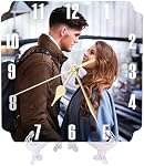Horloge murale personnalisée, Horloges murales de photo pour le salon Décor avec photo, Horloge photo personnalisée, Cadeau personnalisé pour l'anniversaire de mariage Saint Valentin convient au salon cuisine salle de bain