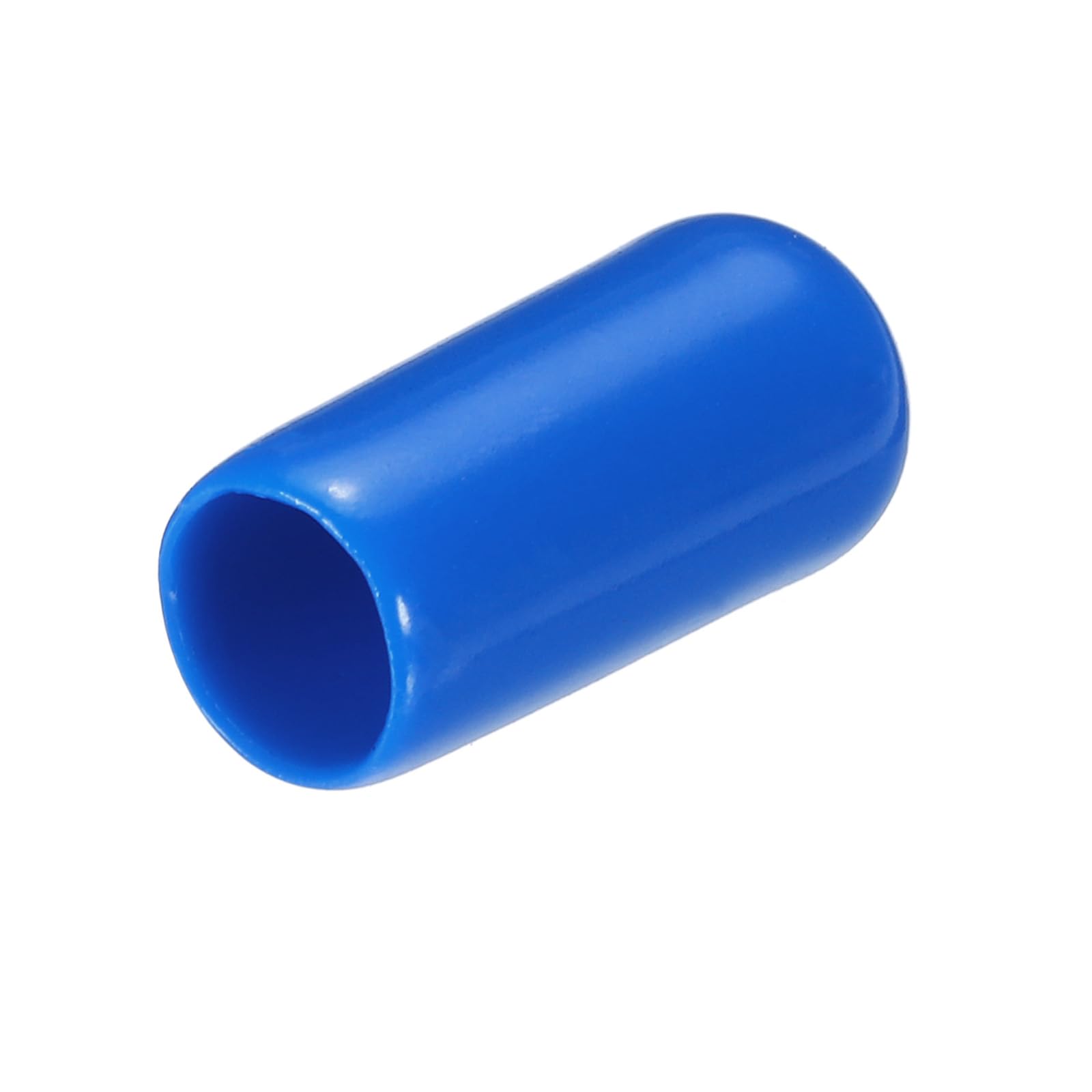 uxcell 20pcs Rubber End Caps 6.5mm ID Vinyl PVC Round Tube Bolt Cap Cover Screw Thread Protectors Blue