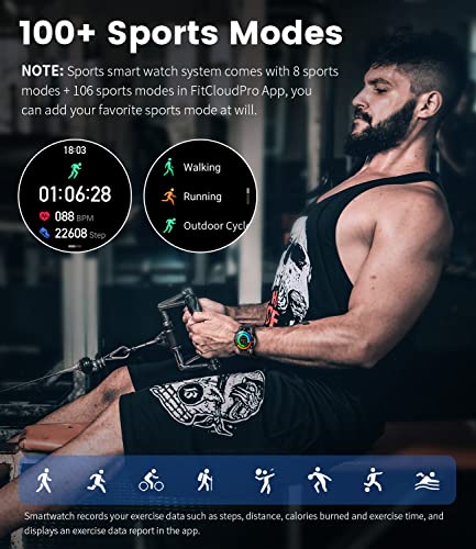 FEELNEVER Smart Watch for Men with Bluetooth Answer Call, 1.39 FEELNEVER Smart Watch for Men with Bluetooth Answer Call, 1.39