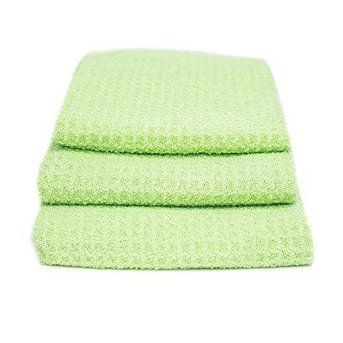 Zwipes Microfiber Waffle Weave Kitchen Dish Towel (Size 12" x 25