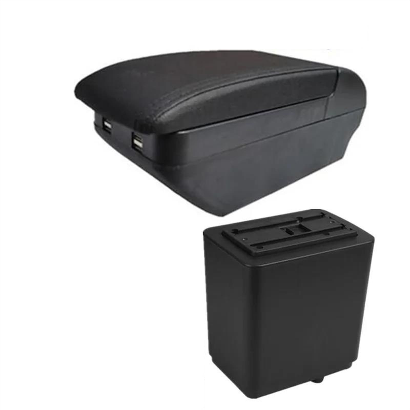 NOHEEU Car Armrest Box Dedicated Retrofit Storage Accessories For Partner Tepee(H black line)