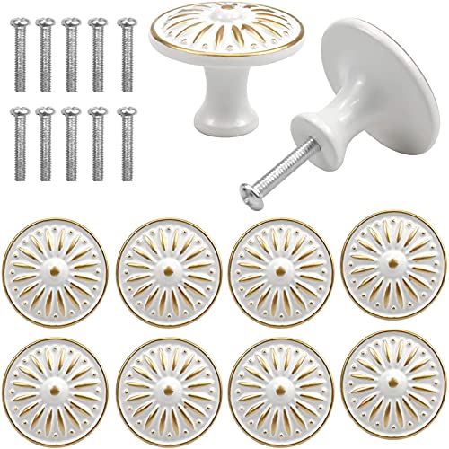 Poignées d'Armoires Vintage et Boutons de Tiroir de Cuisine en Métal, 10 Pcs