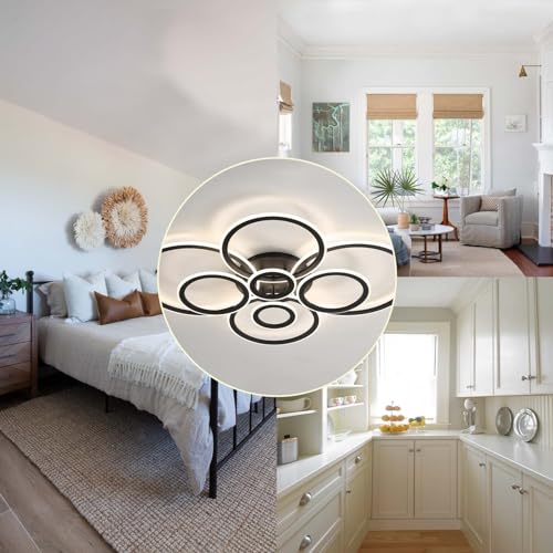 Plafonnier LED chambre réglable par application mobile pour éclairage moderne - 6