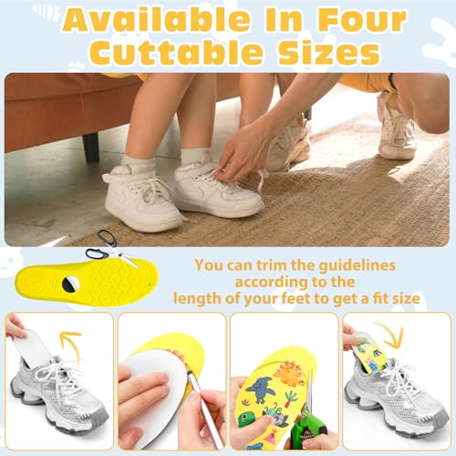 Image of Insoles for Hidden Holder, Devise Case for Kids, Adults and Elderly, Comfortable Inserts for Shoes, Yellow (Foot:6.2-6.9IN /Insole:6.8-7.5IN /10-12C)