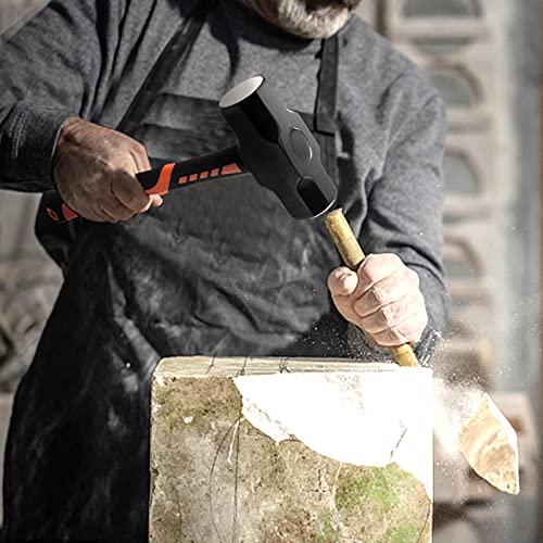 Joikit 2 Pcs 4Lb Sledge Hammer, 14.5 Inch Drilling/Crack Hammer With Forged Steel Head And Shock Reduction Grip, Solid Construction For Demolition Work #TOP5