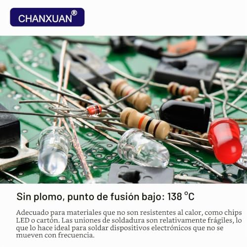 Miniatura 5 de Pasta De Soldadura Electronica 20g,138 Sn42 Bi58,Pasta De Estaño Sin Plomo,Profesional No-Clean Pasta Soldar Con Empujador Y Aguja Flux Soldar Para Bga Led Smd Pcb Componentes