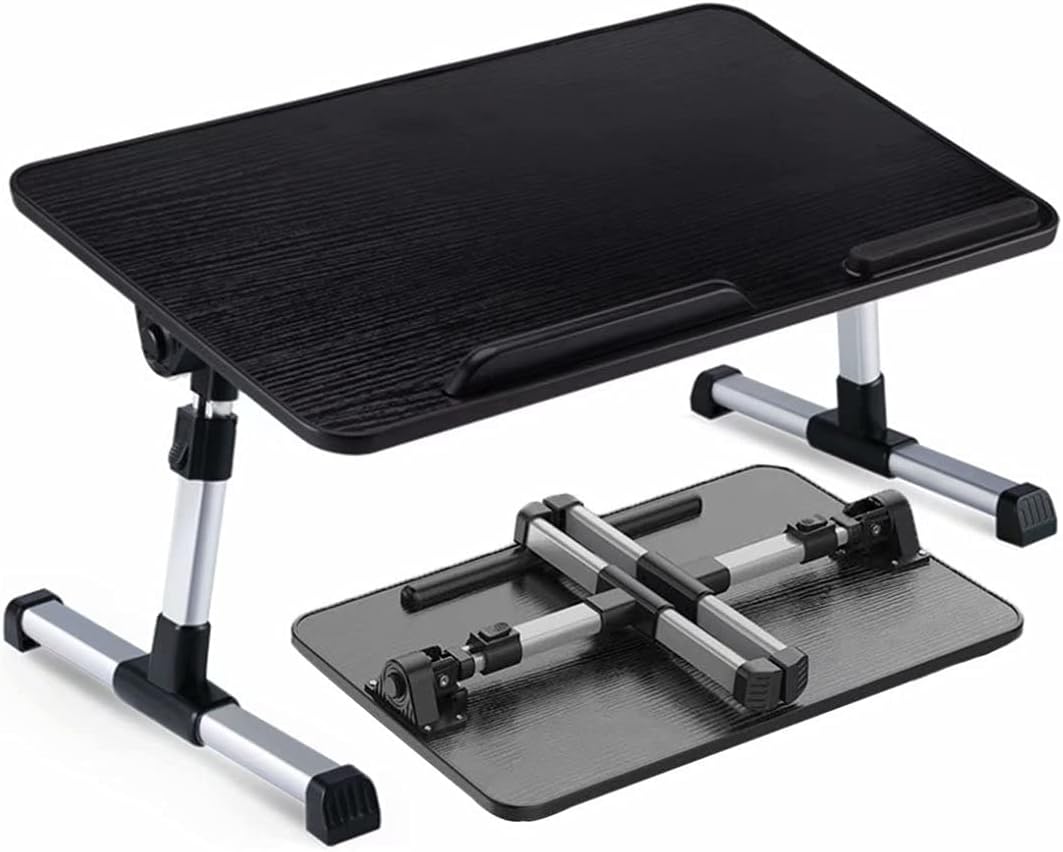 Adjustable Portable Bed Table, Laptop Table, Bed Tray for Desk with Cooling Fan Function for Reading Breakfast on Bed Sofa Floor