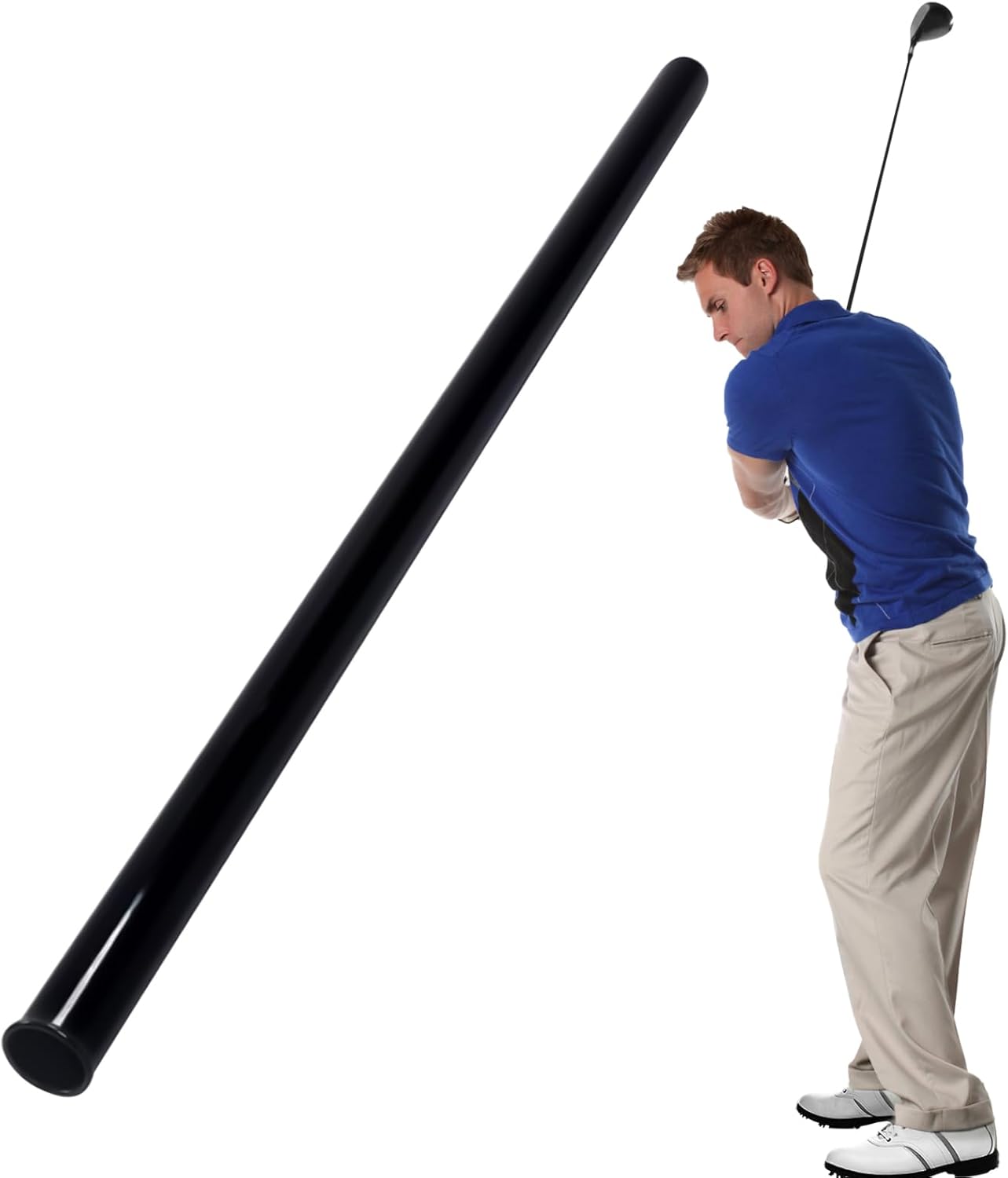 Golf Club Protector Tubes, 34 Inch PVC Golf Bag Organizer Tube with Smooth Inner Walls, Individual Golfs Shaft Storage Tubes for Club Separation and Travel Protection