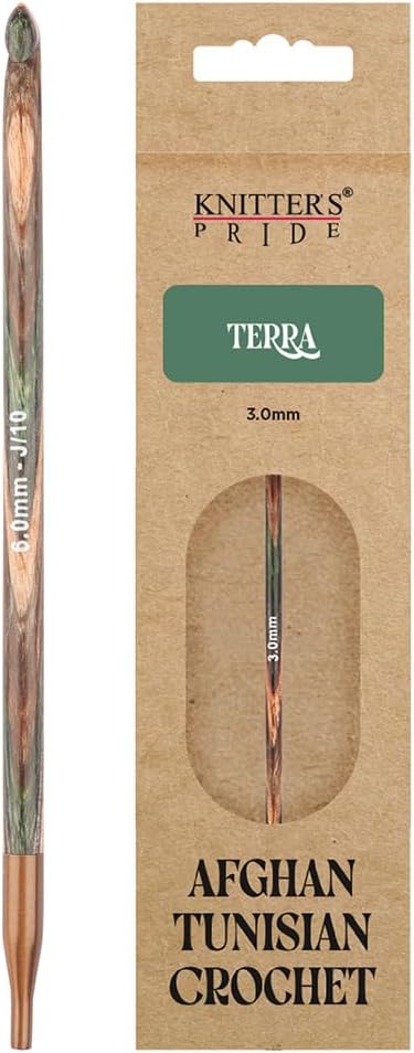 Knitter’s Pride Terra Afghan/Tunisian Crochet Hook – US Size J (6mm)