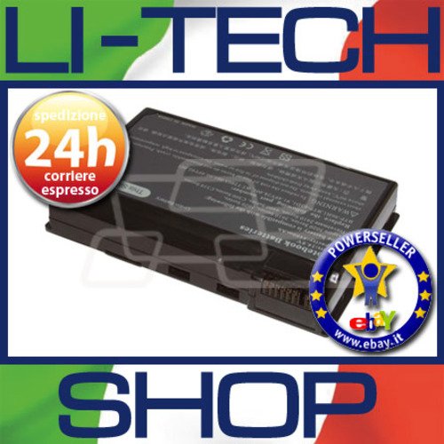 Batteria Compatibile per Acer TRAVELMATE TMC302XC 8 Celle Nero Computer Notebook