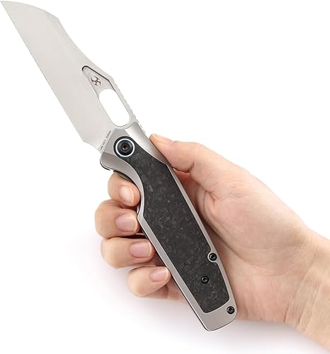 Miniatura 6 de KANSEPT Tuckamore K1052A1 - Cuchillos de bolsillo plegables de 8.12 pulgadas con material satinado CPM 20CV de 3.54 pulgadas y mango de fibra de