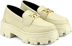 Mocassim Feminino Tratorado GuGi Com Metal Oxford Plataforma Blogueira Leve 403-GG