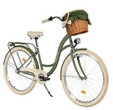 Niederländischer Stil und hoher Lenker, Komfort-Doppelter Springsattel, 28x1.75 Reifen mit durchflussschutz. Vorderradbremse ist V-Bremse. Hinterradbremse ist Pedalbremse