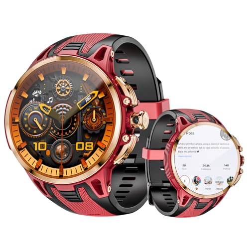 LOKMAT 4G Android Smart Watch, 1.75'' AMOLED Screen