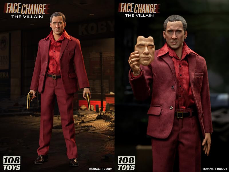 ▼▼108TOYS Face Change THE VILLAIN Castor Troy 1/6 アクションフィギュア 108004 Amazon | 【108TOYS】 108004 1/6 スケール フィギュア Face