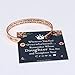 M MOOHAM Daughter Gifts Daughter Bracelet Straighten Your Crown Bracelet, Daughter Gifts Bracelet from Mom Engraved Inspirational Quote Rose Gold Cuff Bracelet (Daughter Crown Bracelet)