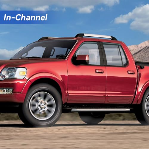 Image of in-Channel Window Visors Rain Guards Shield for 1991-2001 Ford Explorer, Window Vent Wind Deflectors Visors Shades for 2001-2005 Ford Explorer Sport Trac