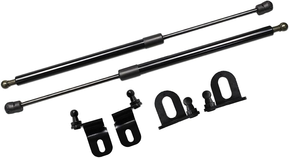 TSUBASA Lift Supports Struts for Toyota Land Cruiser 250 2023-present Front Bonnet Hood Modify Carbon Fiber Gas Charged Shock Dampers Spring Bar (2 PCS) (Normal Black)