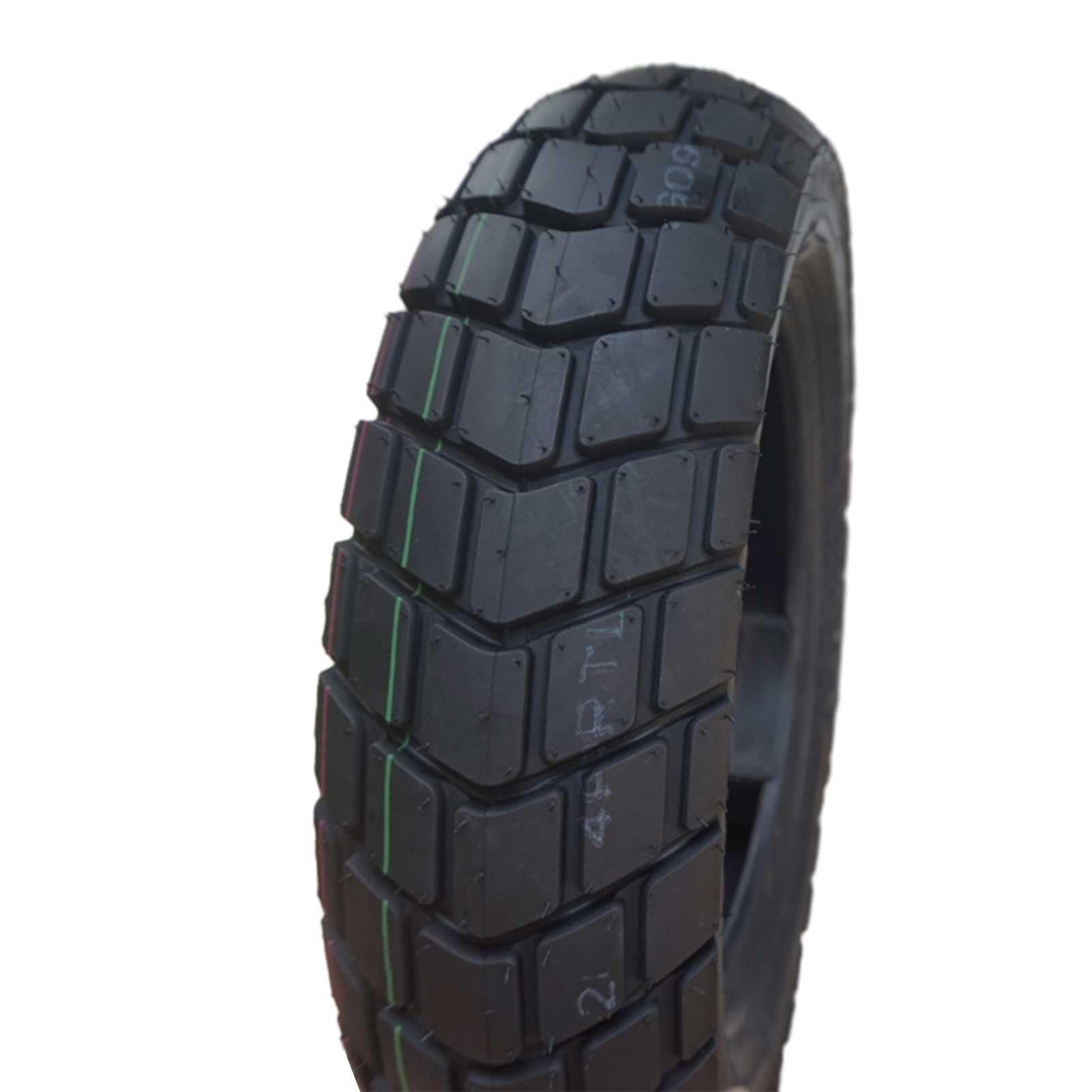 100/90-10 Opona Motocyklowa 56J 62 Load, Bez Wewnętrznej Rury, Odporna na Przebicia i Wybuchy, Wzór Blokowy o Wysokiej Przyczepności, do Przedniego i Tylnego Koła